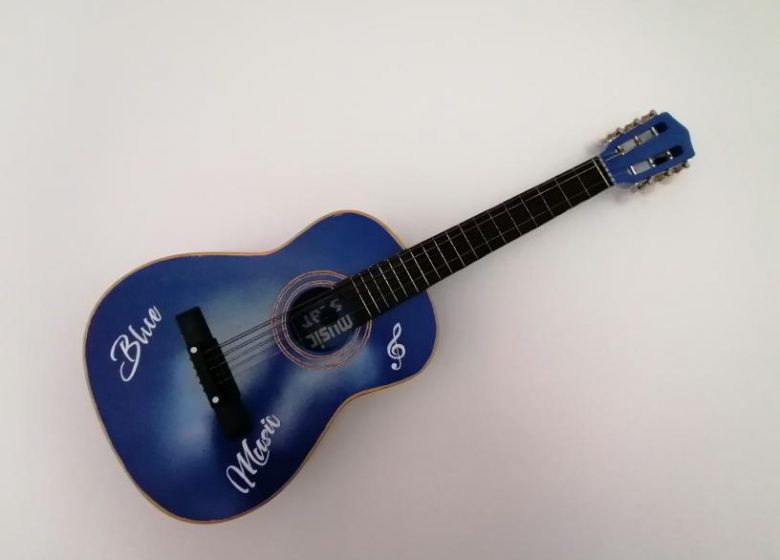 Décoration guitare Blue Music